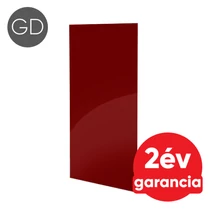 FALCON IPCW Glass Design 600 mennyezeti és fali infra panel (bordó) 2 db törülköző tartóval