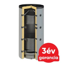 Sunsystem PBM R2 300 fűtési puffer tartály 2 db hőcserélővel - szigeteléssel, 90°-os csonkozással (275 liter)