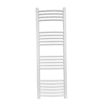 WENTOREX Arcos Central 400/1200 vízteres, ívelt törölközőszárító radiátor (fehér - 400 mm)