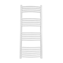 WENTOREX Arcos Central 500/1200 vízteres, ívelt törölközőszárító radiátor (fehér - 500 mm)