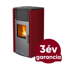 WENTOREX Milano PS-D 10 meleg levegős pellet kályha (10 kW / bordó)