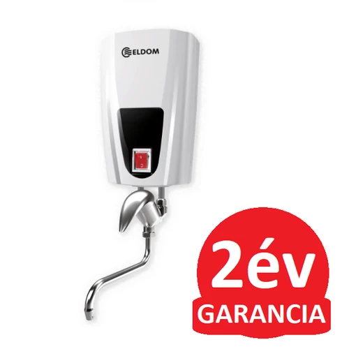ELDOM E42 konyhai elektromos átfolyós vízmelegítő egykaros csapteleppel (3,5 kW)