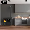 Kép 1/12 - BABA'S Stove SAPHIRE 10 - kombinált, fa és pellet tüzelésű sparhelt főzőlappal, sütővel (5-10 kW - acéllemez)