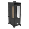 Kép 2/11 - BABA'S Stove FLAME Plus FAN 12 - kombinált, fa és pellet tüzelésű kályha ventilátorral (6-12 kW - acéllemez)