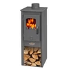 Kép 2/3 - Ekonomik Lux LM N acél lemez fatüzelésű kályha (5-7 kW sötét szürke