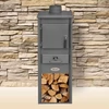 Kép 3/3 - BLIST EKONOMIK LM acél lemez fatüzelésű kályha (5-7 kW sötét szürke)