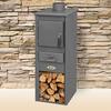 Kép 2/3 - BLIST EKONOMIK LM acél lemez fatüzelésű kályha (5-7 kW sötét szürke)