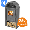 Kép 1/2 - BLIST B10 acél lemez fatüzelésű kályha (7-9 kW sötét szürke)
