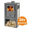 Kép 1/2 - BLIST KONZUL LM acél lemez fatüzelésű kályha (7-9 kW sötét szürke - krém)
