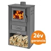Kép 1/2 - Blist OGANJ LM N acél lemez fatüzelésű kályha ( 7-9 kW sötét szürke)