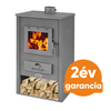 Kép 1/2 - BLIST PADOVA acél lemez fatüzelésű kályha (9-11 kW sötét szürke)