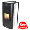 Kép 1/3 - Centrometal CentroPelet ZV20 meleg levegős és vízteres pellet kandalló, kályha (fehér)