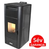 Kép 1/3 - Centrometal CentroPelet ZV20 meleg levegős és vízteres pellet kandalló, kályha (szürke)