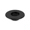 Kép 2/2 - Takaró rozetta tömítőgyűrűvel - fekete (80 mm)
