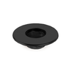 Takaró rozetta tömítőgyűrűvel - fekete (80 mm)