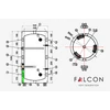 Kép 8/8 - FALCON HPBe 150 - műszaki rajz