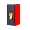 Kép 2/11 - FALCON COMODO CENTRAL P25 vízteres pellet kályha (25 kW - Piros)