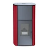 Kép 7/9 - Falcon COMODO Central P18 vízteres pellet kályha (18 kW - Bordó)