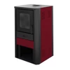 Kép 5/11 -  Falcon MONZA Comodo Central W27 vízteres fatüzelésű kályha  (27 kW - bordó)