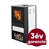 Kép 1/11 - Falcon MONZA Comodo Central W27 vízteres fatüzelésű kályha  (27 kW - fehér)