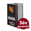 Kép 1/10 - FALCON COMODO Central W27 vízteres fatüzelésű kályha (27 kW - szürke)