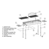 Kép 4/5 - MSS Premium FM R Grill grillsütő állvány üsttartóval (134 x 40 cm)