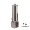 Kép 1/10 - MSS FM INOX 70 fatüzelésű acél vízmelegítő - 70 literes rozsdamentes tartállyal / 4,5 kW-os tűztérrel