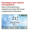 RUBYNOR ONYX HYDRO 24 vízteres agri pellet tüzelésű kályha (24,2 kW - szürke)