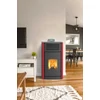Kép 3/7 - RUBYNOR ONYX HYDRO 30 vízteres agri pellet tüzelésű kályha (30,5 kW - szürke)