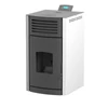 Kép 2/6 - RUBYNOR ONYX HYDRO 24 vízteres agri pellet tüzelésű kályha (24,2 kW - fehér)