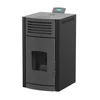 Kép 2/7 - RUBYNOR ONYX HYDRO 30 vízteres agri pellet tüzelésű kályha (30,5 kW - szürke)