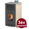 Kép 1/6 - RUBYNOR ONYX HYDRO 24 vízteres agri pellet tüzelésű kályha (24,2 kW - krém)