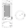 Kép 2/3 - SUNSYSTEM SWPH 250/60 kombinált használati meleg víz és puffer tartály hőszivattyúhoz - extra méretű hőcserélővel