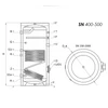 Kép 5/7 - Sunsystem SN 500 indirekt HMV tartály - műszaki rajz