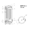 Kép 4/4 - Sunsystem SWP N 2L 150 indirekt HMV tartály 1 db extra méretű hőcserélővel hőszivattyúhoz (141 liter)