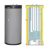 Kép 2/5 - Centrometal TB 150 INOX indirekt használati meleg víz tartály (150 liter) - 1 hőcserélővel