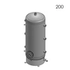 Kép 4/6 - Centrometal HB 200 rozsdamentes INOX hűtési és fűtési puffer tartály (200 liter)