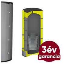 Centrometal CAS-S 1503 fűtési puffer tartály hőszigeteléssel és INOX hőcserélővel (1420 liter)
