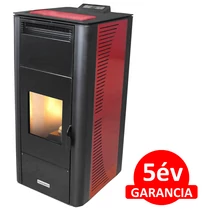 Centrometal CentroPelet ZV20 meleg levegős és vízteres pellet kandalló, kályha (bordó)