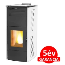 Centrometal CentroPelet ZV16 (16,1 kW) meleg levegős és vízteres pelletkandalló, pelletkályha (fehér)
