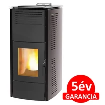 Centrometal CentroPelet ZV16 (16,1 kW) meleg levegős és vízteres pelletkandalló, pelletkályha (szürke)