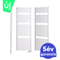Deltacalor BASIC 1000 Watt vízteres törölközőszárítós radiátor elektromos fűtéssel (fehér - 600 mm)