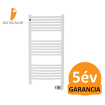 Deltacalor Recto C Mix 500 Watt központi fűtési rendszerre köthető elektromos törölközőszárítós radiátor (fehér)