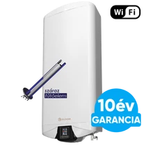ELDOM Galant SD-80 Smart WiFi - csökkentett szervizigényű, lapos elektromos vízmelegítő (65 liter / 3 kW / 279 mm)