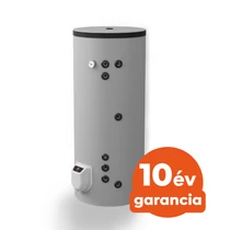 ELDOM Green Line S21300 álló indirekt HMV tartály (300 liter / 2 párhuzamos hőcserélő / 9 kW elektromos fűtőbetét)