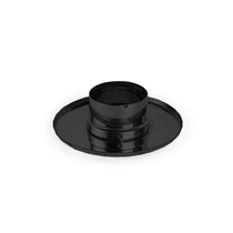 Takaró rozetta tömítőgyűrűvel - fekete (80 mm)