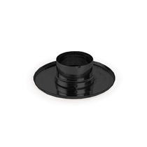 Takaró rozetta tömítőgyűrűvel - fekete (80 mm)