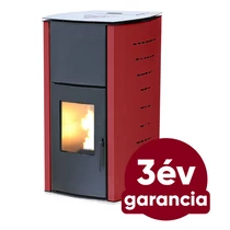 FALCON COMODO CENTRAL P12 vízteres pellet kályha (13 kW - bordó)