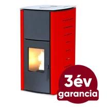 Falcon COMODO Central P18 vízteres pellet kályha (18 kW - Piros)