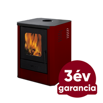 FALCON COMODO Central W18 vízteres fatüzelésű kályha (18 kW - bordó)
